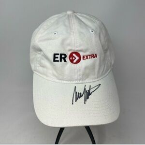 ER TV SERIES Men’s White ER EXTRA Baseball Cap Autograph Signature Memorabilia
